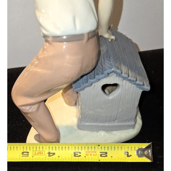 Lladro Boy With Dog Porcelain Figurine 5797, Spain, MINT, 8" has orig box - Picture 11 of 13